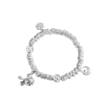 Wylyp 999 Fine Silver Bracelets Unisex Silver white Gift Box