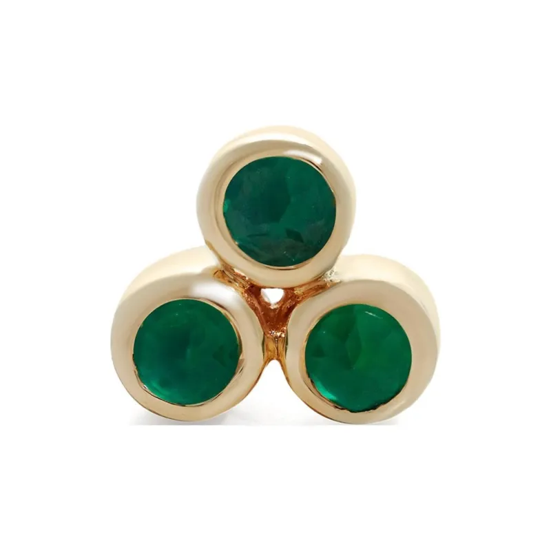 Monica Vinader 14kt Yellow Gold Siren Mini Gem Cluster Single Earring-1
