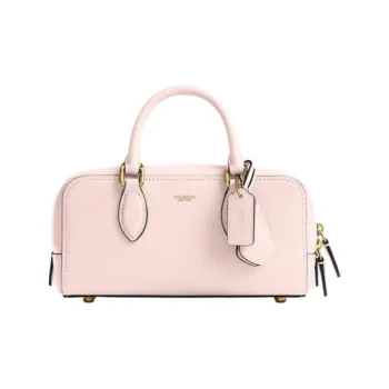 COACH Bowery Glove Tanning Crossbody Handbag Medium Size Women's Pink