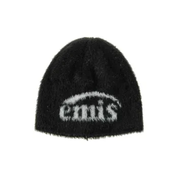 Emis Polyamide Nylon Blend Beanies Unisex Black