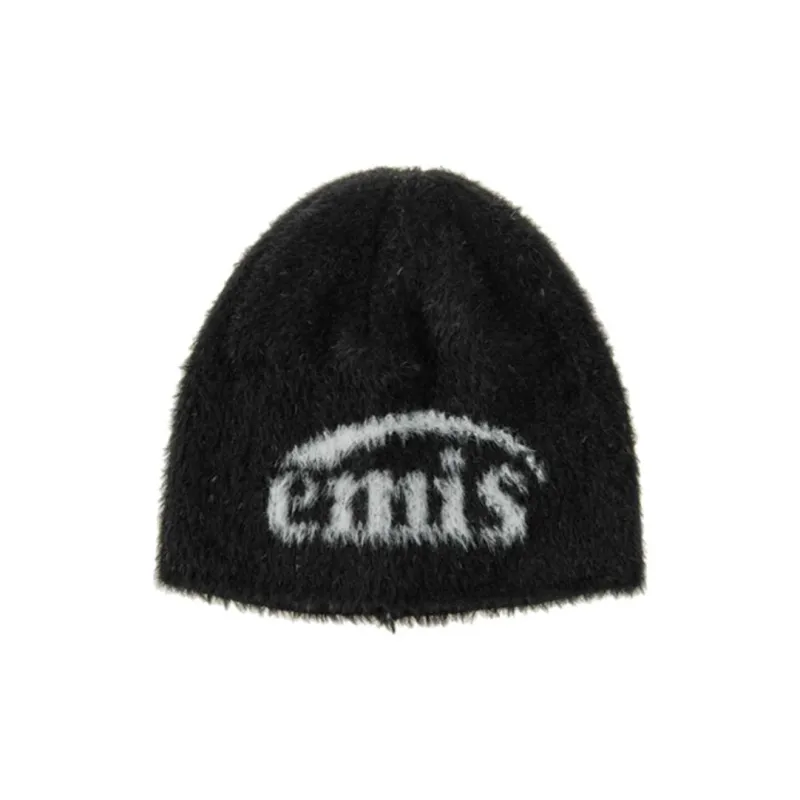 Emis Polyamide Nylon Blend Beanies Unisex Black-0