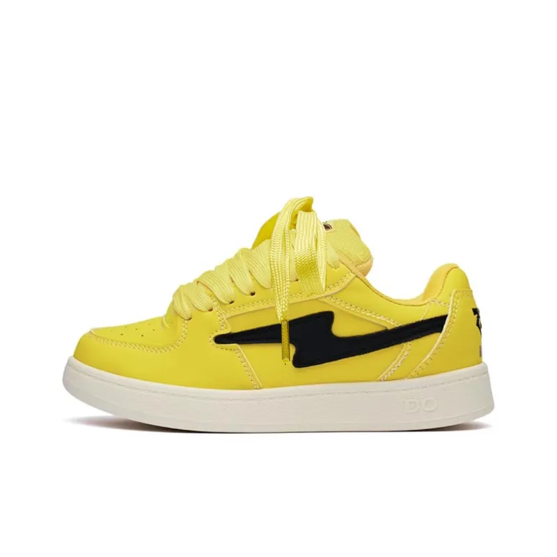 Georgina Goodman Lightweight Anti Slip Low Top Skateboard Shoes Women's Yellow-0