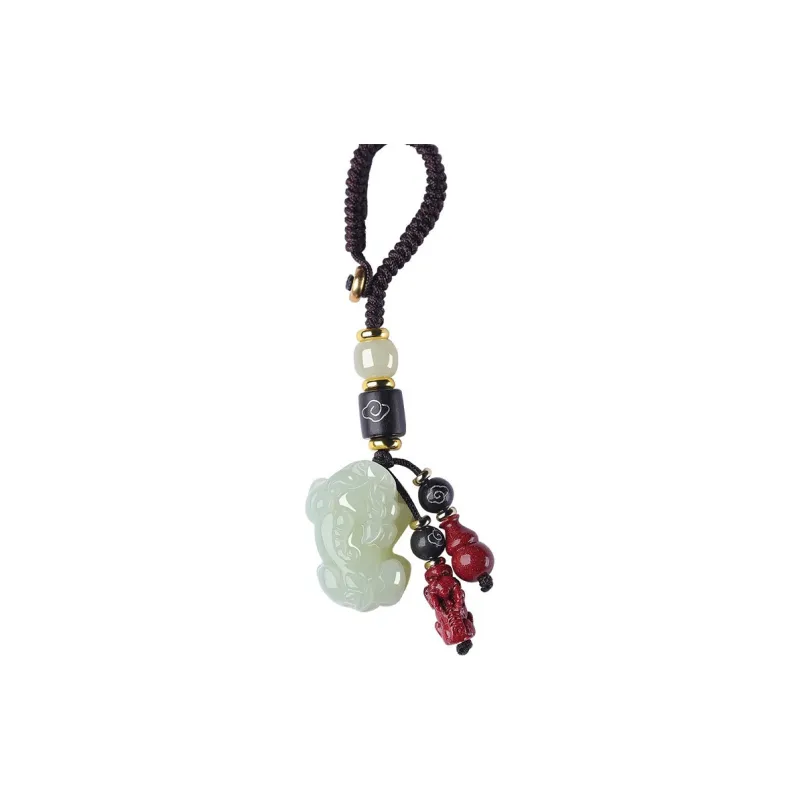 BYTHERE Keychains Pale Greenish White Jade Unisex-0