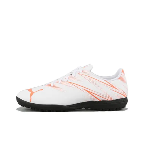 PUMA Attacanto TT Rubber Broken Studs Wear resistant And Lightweight Soccer Shoes Men's White