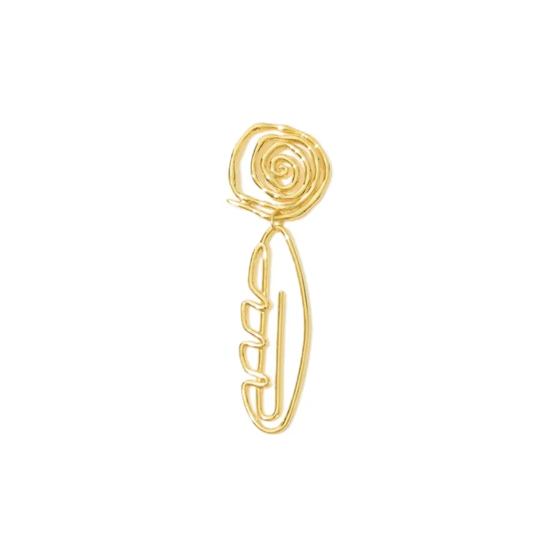 ALFIR 925 Sterling Silver Gold Plated Earrings Unisex-2