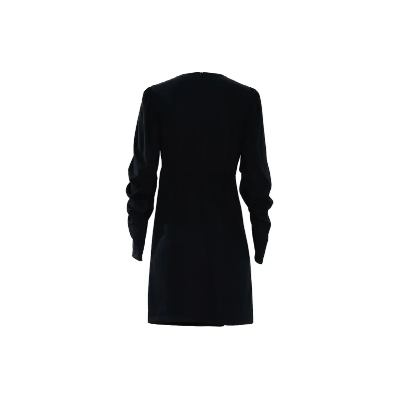 MASFER.SU Long Sleeved Dresses Women's Black-1