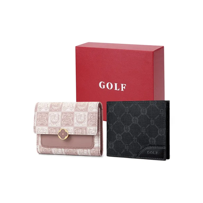 GOLF Pvc Card Holder Document Wallet Coin Purse Small Size Men's Multicolor-29