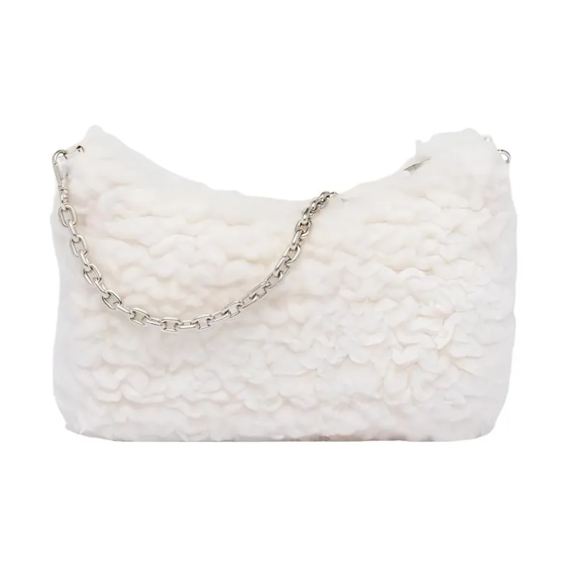 PRADA Re Edition 2005 Bag Wool And Cashmere Bag Mini Natural-2