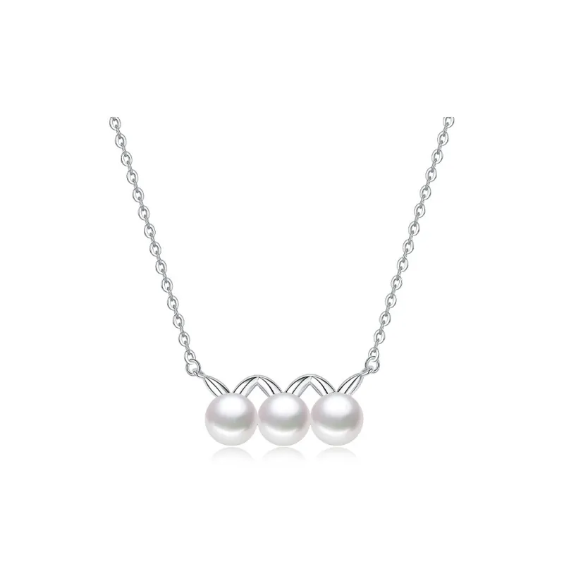 Double Happiness Gift Freshwater Pearl Necklaces Unisex-0