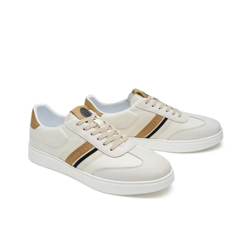 SAINT ANGELO Anti Slip Wear Resistant Low Top Skateboard Shoes Men's Ecru-2
