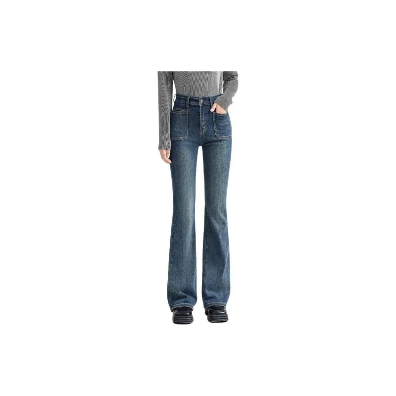 FAWENXIANGZI Jeans Women's Blue-2