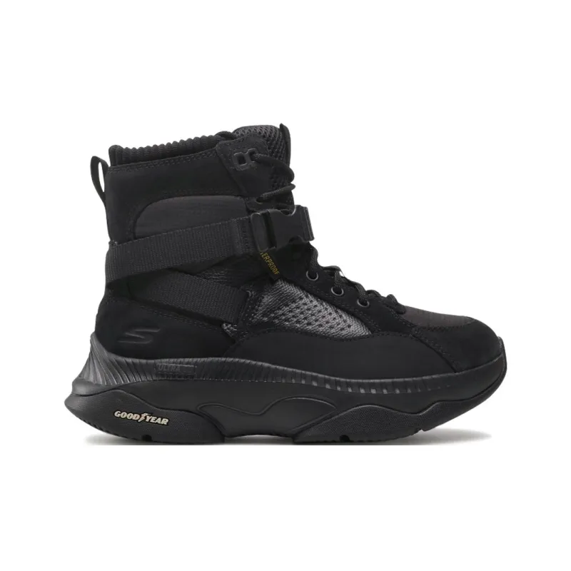 Skechers ON THE GO Thermal Waterproof Abrasion Resistant Short Outdoor Boots Women's Black-3