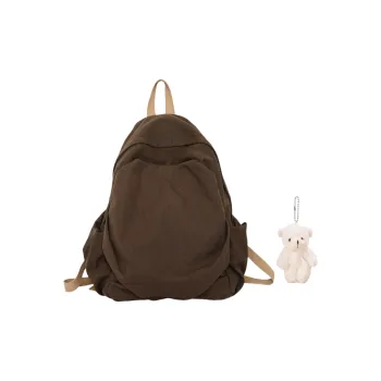 BRABOSTON Canvas Backpack Unisex Green/Black/Red/Purple/Khaki/Ecru