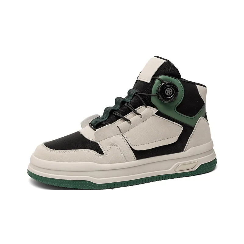 OFFER AITR Anti Slip And Wear Resistant Breathable High Top Skateboard Shoes Men's-1