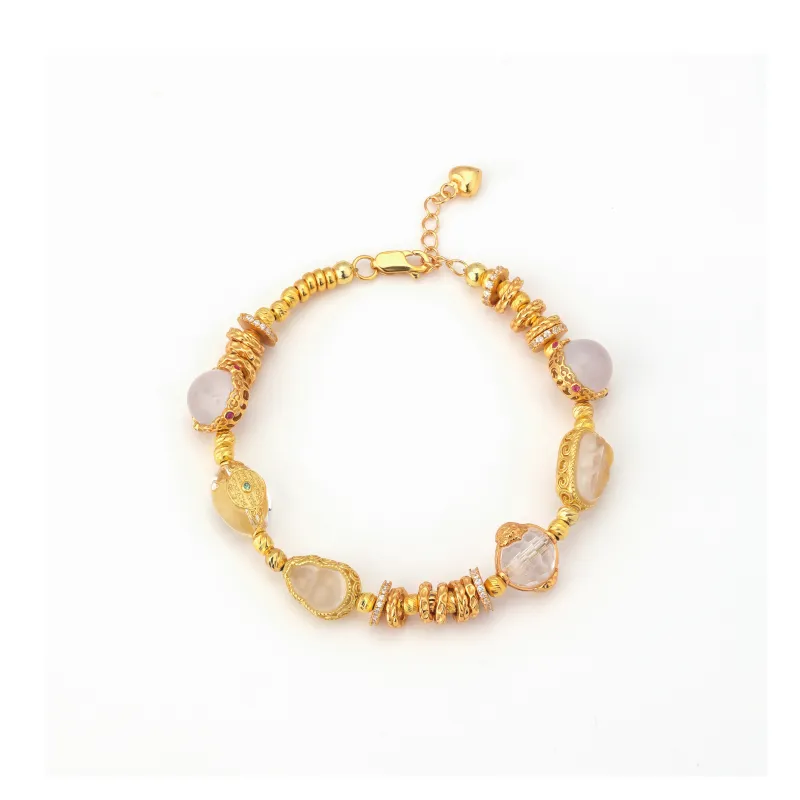 Gingerford S925 Sterling Silver With Gold Plating Bracelets Unisex-0