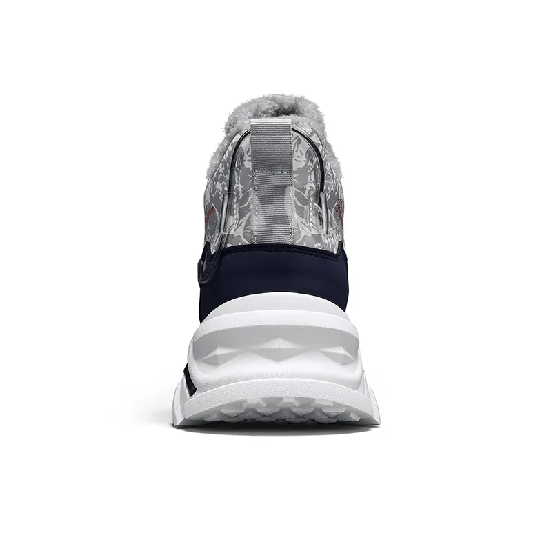 JKEM Anti-Slip And Wear-Resistant Height Increasing High-Top Chunky Sneakers Men's-3