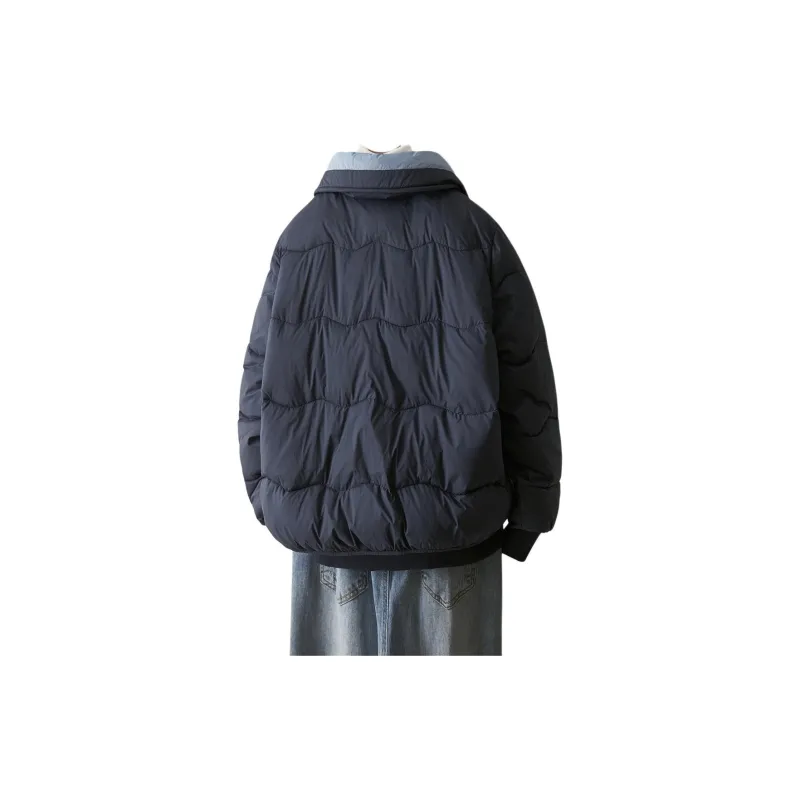 IHIMI Puffer Jacket Women's Navy Blue-2