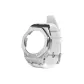 GA/GAB-2100/2110 Silver Offshore Watch Case with White Fluoroelastomer Strap