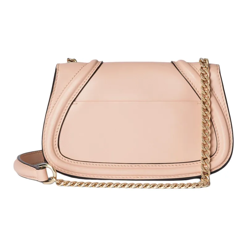 GUCCI Blondie Leather Shoulder Bag Mini Women's Light Pink-3