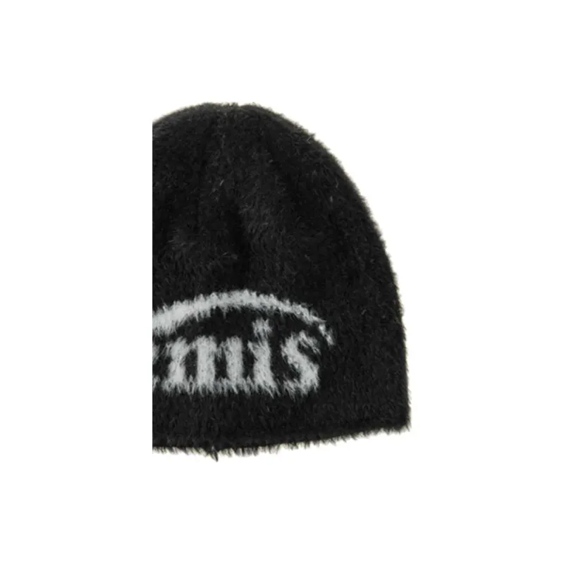 Emis Polyamide Nylon Blend Beanies Unisex Black-2