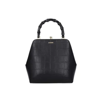 JIL SANDER Calfskin Handbag Women's Black
