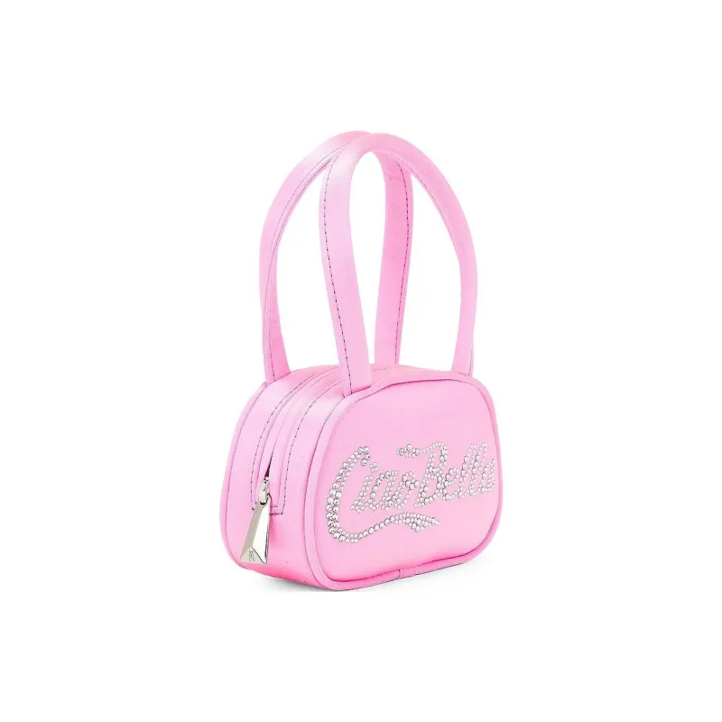 AMINA MUADDI Silk Satin Handbag Mini Women's Pink-1