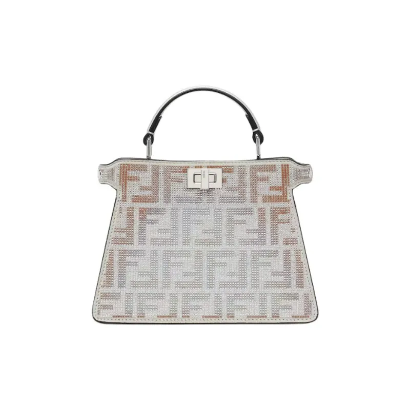 FENDI Crystal Handbag Women's White-0