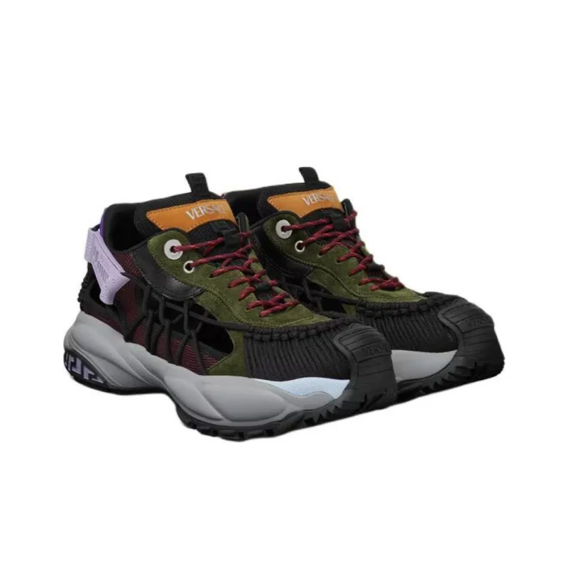 FANSIZHE Mercury M_VS_01 Low Top Casual Shoes Men's Black Green-2