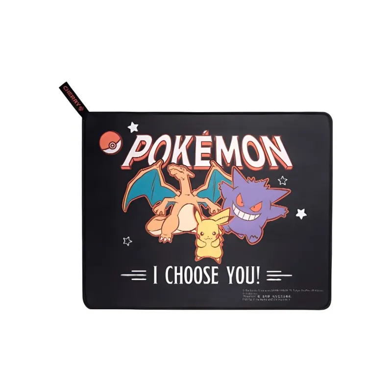 CHERRY x Pokemon Rubber Wear Resistant Slip Resistant Comfortable Fabric Surface Mouse Pads-1
