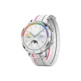 Stripes White Red-Nylon Loop Strap