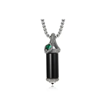 IDEAGEMER Agate Necklaces Men's