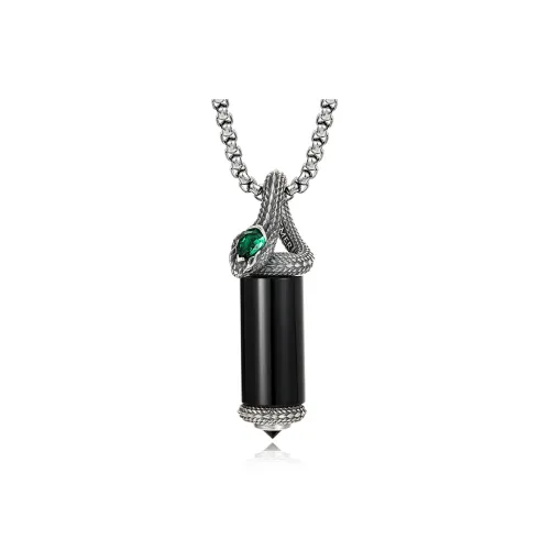 IDEAGEMER Agate Necklaces Men's