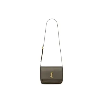 SAINT LAURENT Niki Vegetable Tanned Cow Leather Messenger Bag Crossbody Bag Shoulder Bag Medium Size Women's Light Musk