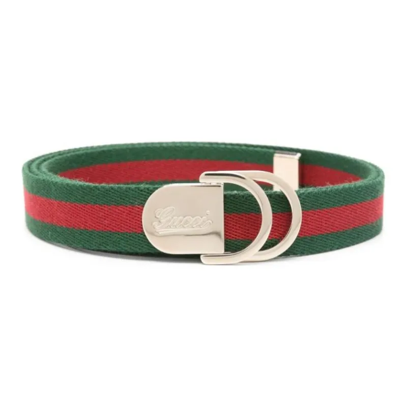 GUCCI Web-canvas Logo-buckle Belt-0