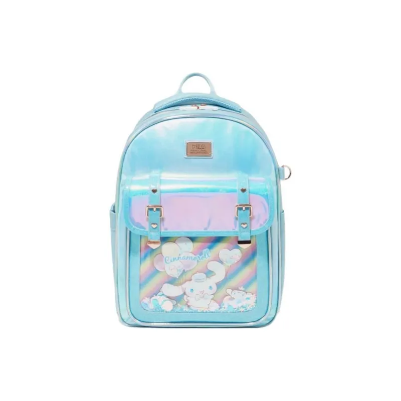 FILA Nylon Backpack Combo Set Women's Blue-0