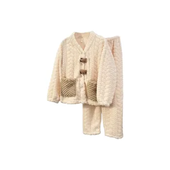 XIAFENYAN Pajama Set Women's Apricot