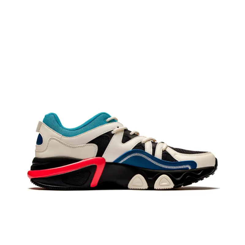 361° Chunky Sneakers Men Low Top Black/White/Blue-1