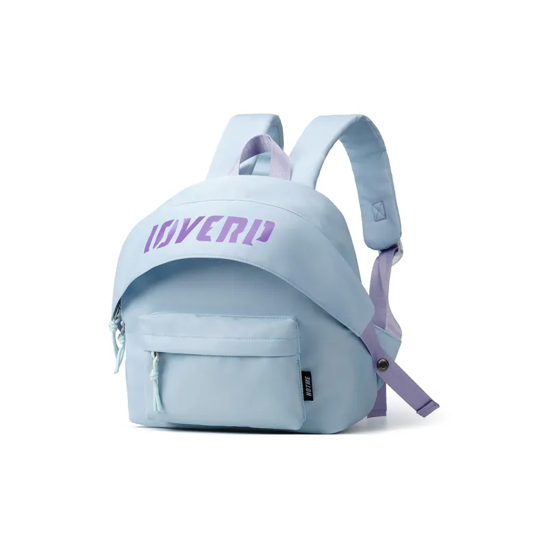 LOVERPUSS Fabric Backpack Small Size Women's Blue/Purple-2