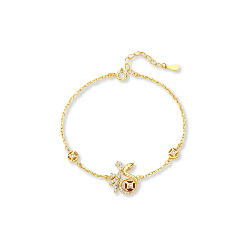 Chongqing Gold Store S925 Silver Bracelets Women's-0