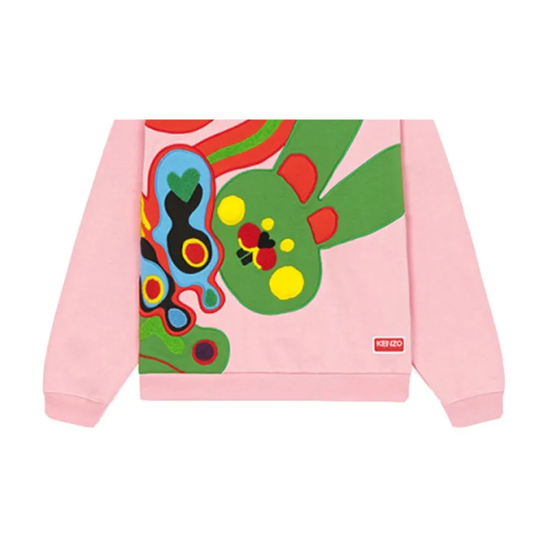 KENZO Motif Embroidered Crewneck Sweatshirt-5