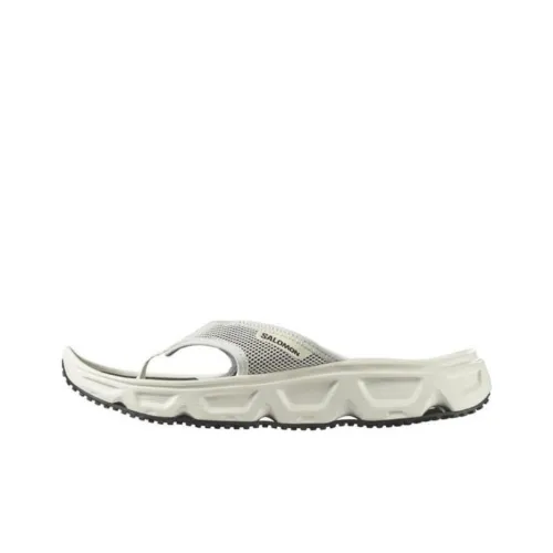 SALOMON Reelax Break 6.0 Slip Resistant Flip Flops Men's Beige Black