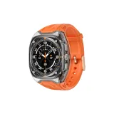 Transparent Black Frame+Orange Strap