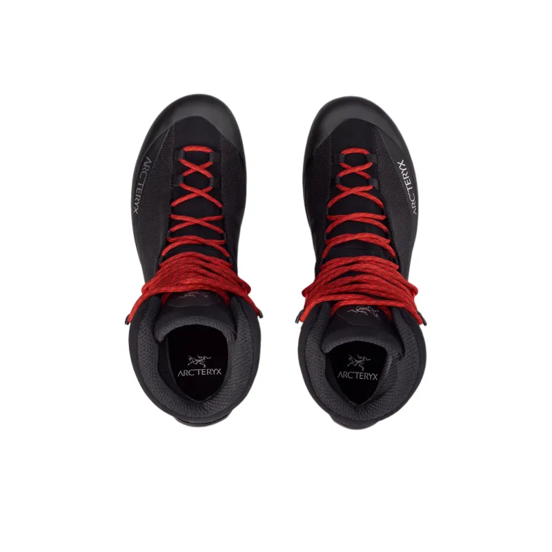 Arcteryx Acrux LT GTX Anti-Slip Wear-Resistant High-Top Trekking Shoes Unisex Black Red-3