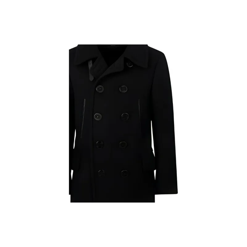 TOM FORD Melton Double-Breasted Peacoat-7