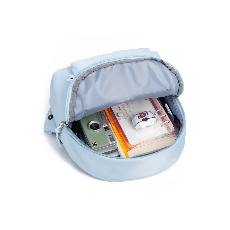LOVERPUSS Fabric Backpack Small Size Women's Blue/Purple-4