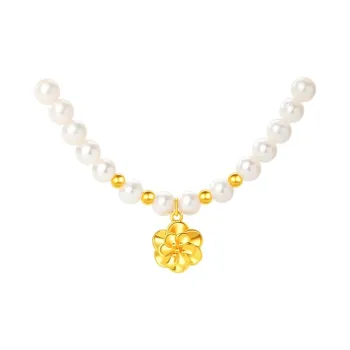 9i Freshwater Pearl Collarbone Chain Women's