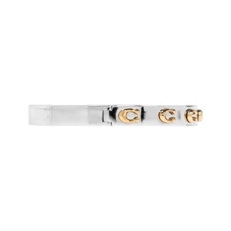 COACH Logo plaque Bangle Bracelet-1