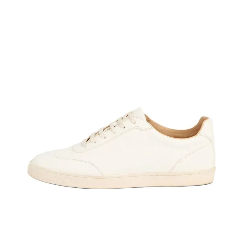 Brunello Cucinelli Low Top Skateboard Shoes Men's Ecru-0