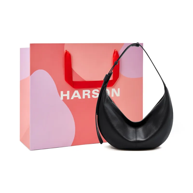 HARSON PU Shoulder Bag, Crossbody Bag Women's Coffee-4