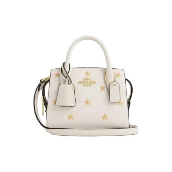 COACH Cow Leather Shoulder Bag, Crossbody Bag, Handbag Mini Women's Chalk White